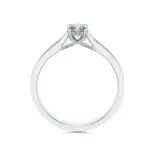 Pierścionek białe złoto z diamentami